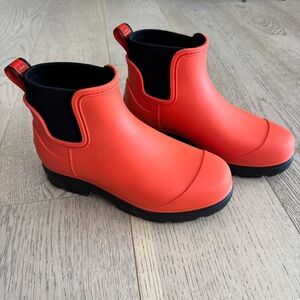 UGG Droplet Short Rain Boots - ORANGE, Women Sz 6